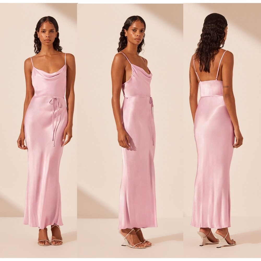 Shona Joy • La Lune Bias Cowl Midi Dress